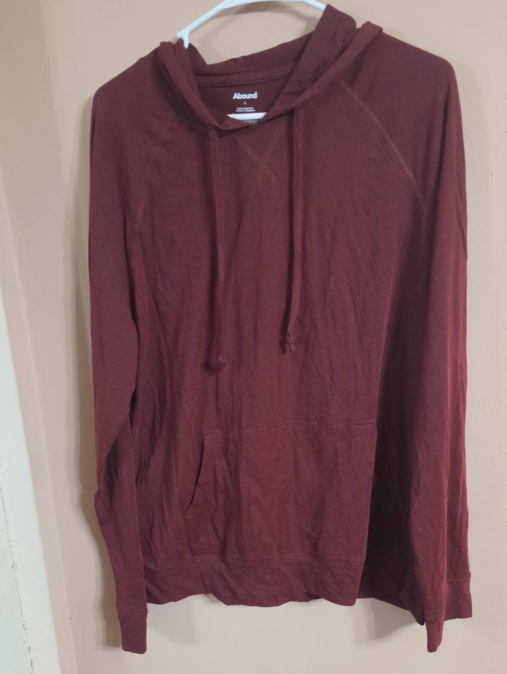 Abound Men's Burgundy Lightweight Hoodie